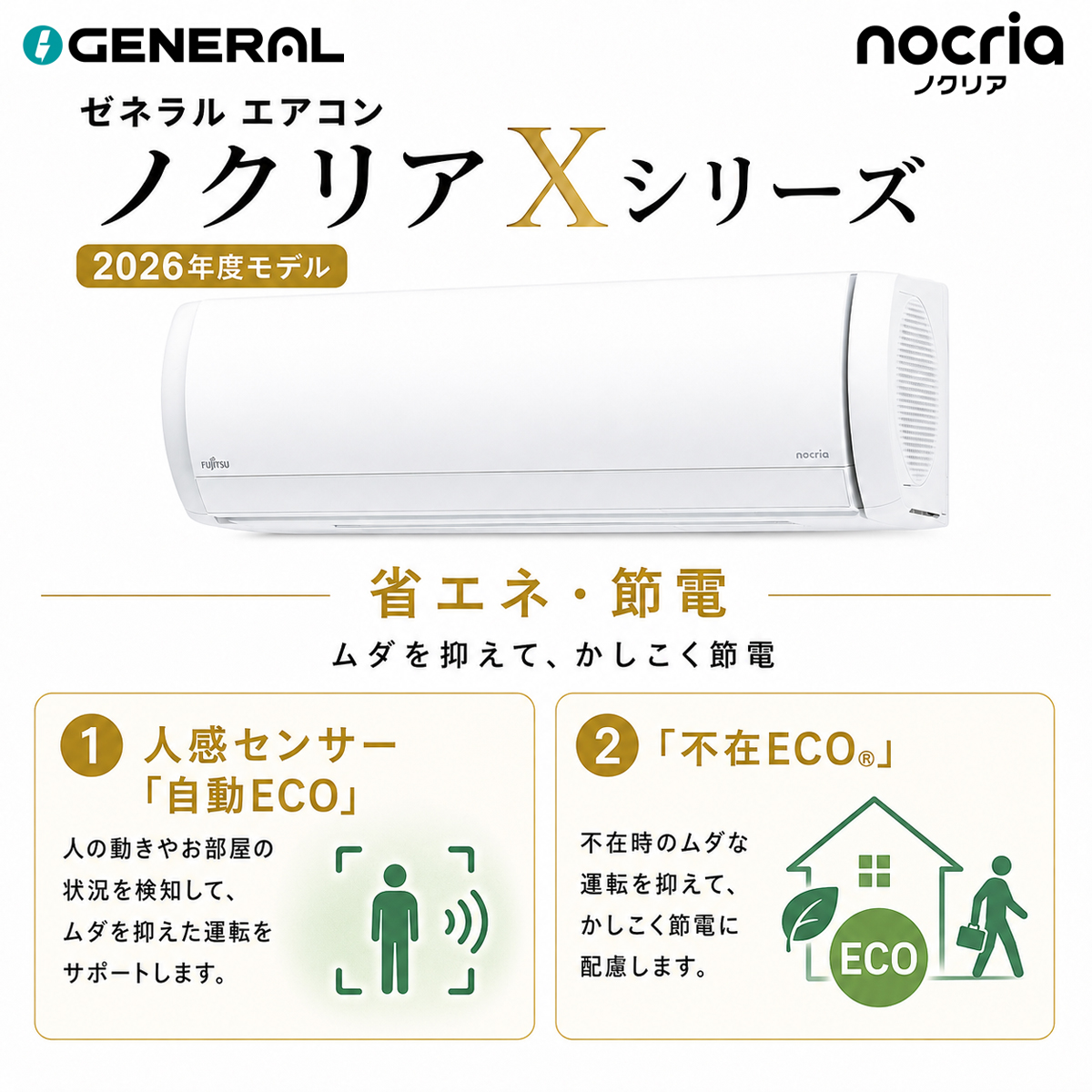 【本体のみ】富士通ゼネラル ノクリア AS-X906T2W 29畳用 ルームエアコン Xシリーズ 単相200V ホワイト