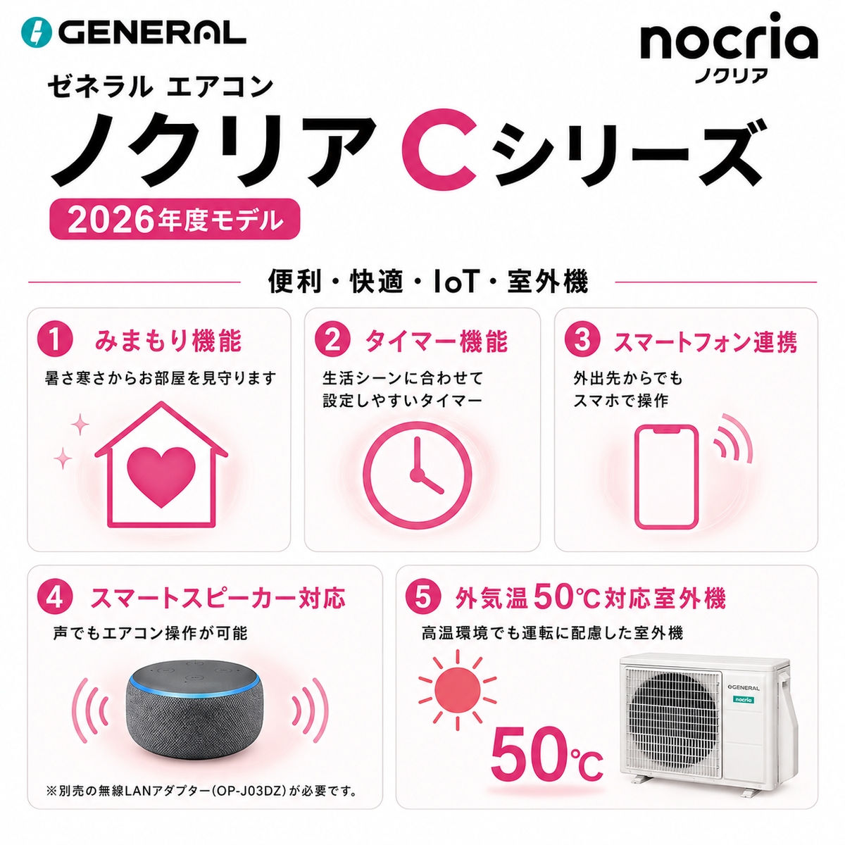【本体のみ】富士通ゼネラル ノクリア AS-C406T-W 14畳用 ルームエアコン Cシリーズ ホワイト