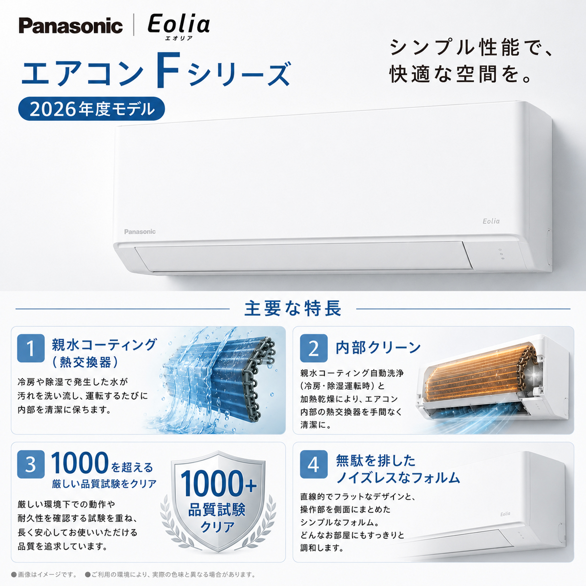 【本体のみ】パナソニック エオリア CS-286DFL-W 10畳用 ルームエアコン Fシリーズ クリスタルホワイト