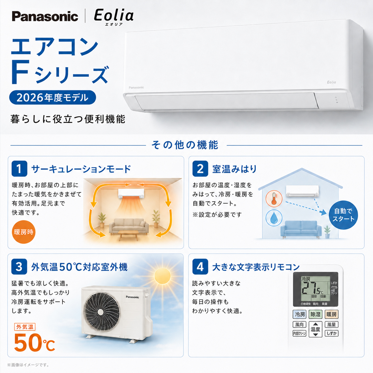 【本体のみ】パナソニック エオリア CS-286DFL-W 10畳用 ルームエアコン Fシリーズ クリスタルホワイト